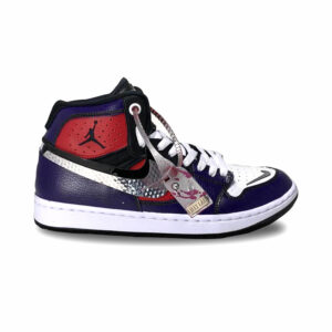 Nike Jordan Custom Doppio Swoosh Specchiato & Laccetti Bianchi