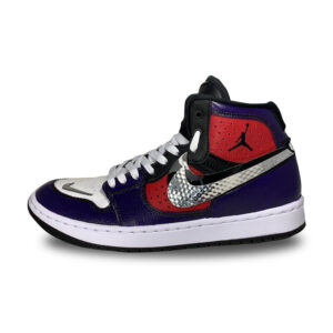 Nike Jordan Custom Doppio Swoosh Specchiato & Laccetti Bianchi