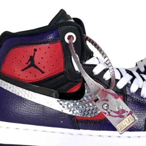 Nike Jordan Custom Doppio Swoosh Specchiato & Laccetti Bianchi
