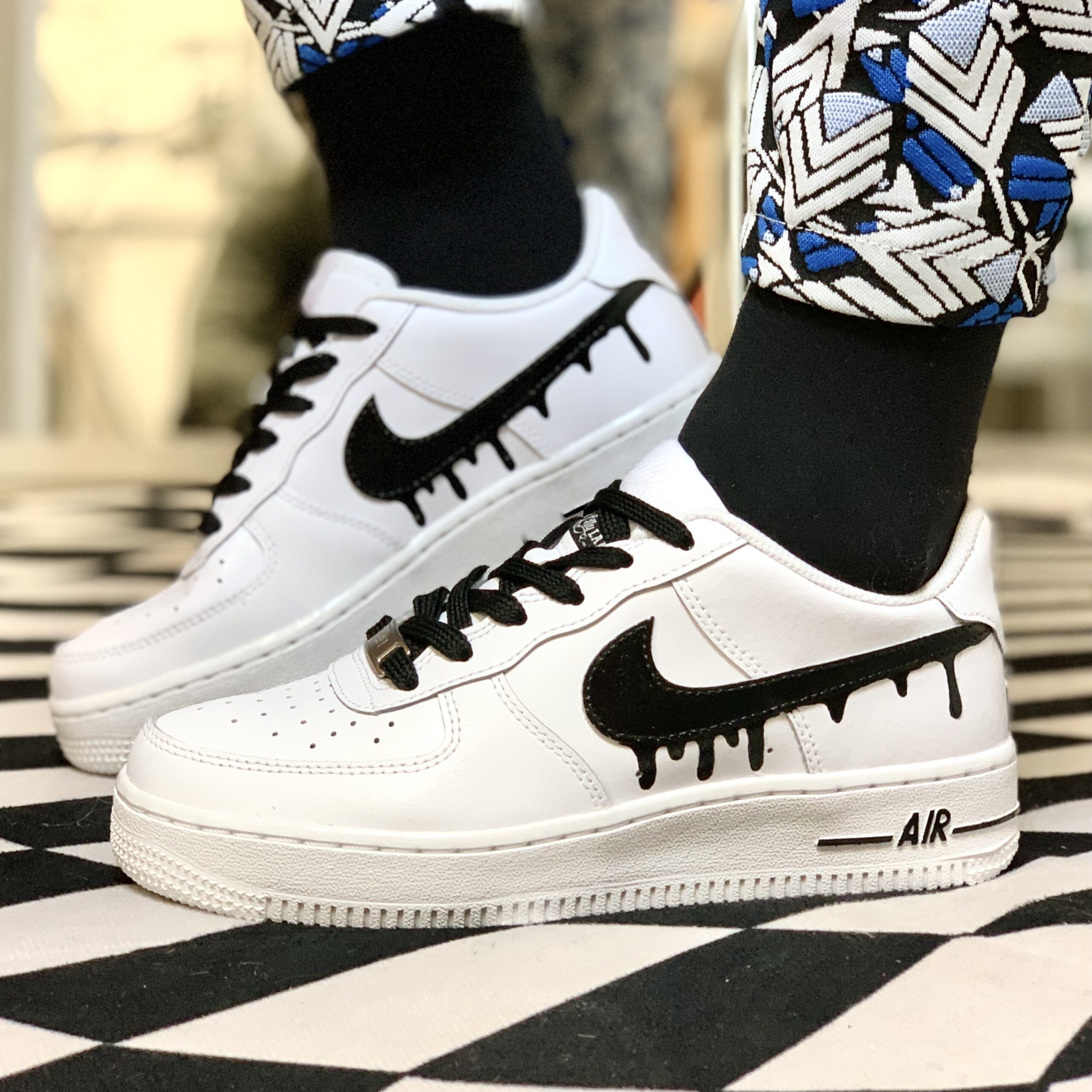 Nike Air Force One Custom Cartoon - Limit Promotion Jewelry Nike Avec ...