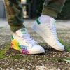 Adidas Stan Smith Personalizzate Dipinte a mano Splash Multicolor