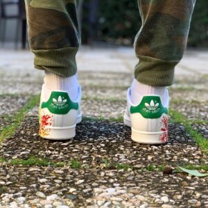 Adidas Stan Smith Personalizzate Dipinte a mano Splash Multicolor