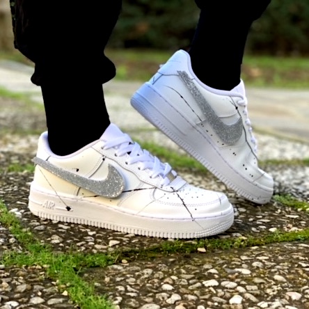 custom air force 1 swoosh