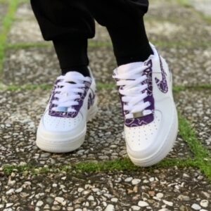 Nike Air Force One Custom Bandana Viola