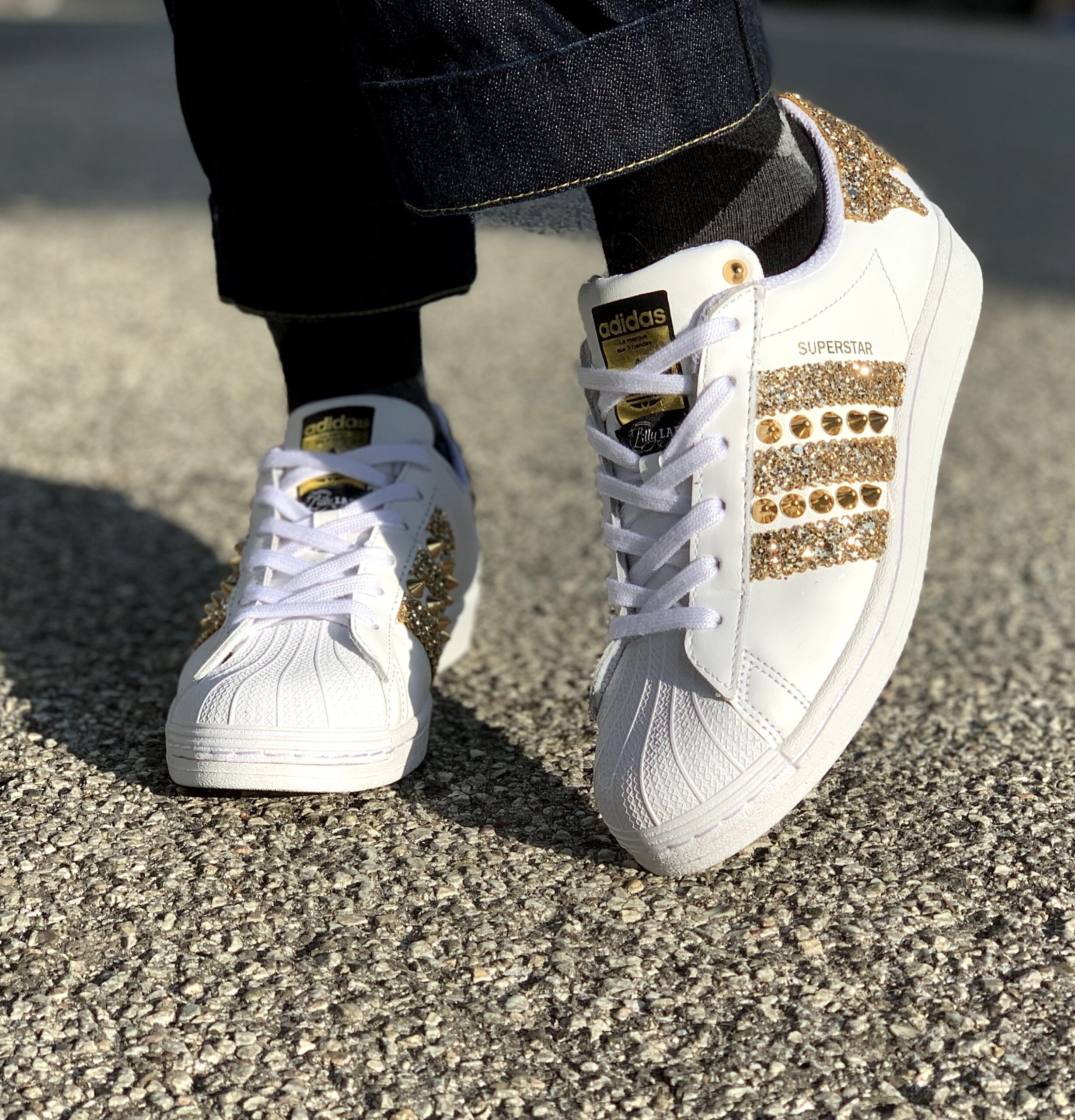 adidas superstar que brillan