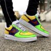 Nike Air Force One Custom Cartoon Dipinte A Mano Fluo Multicolor