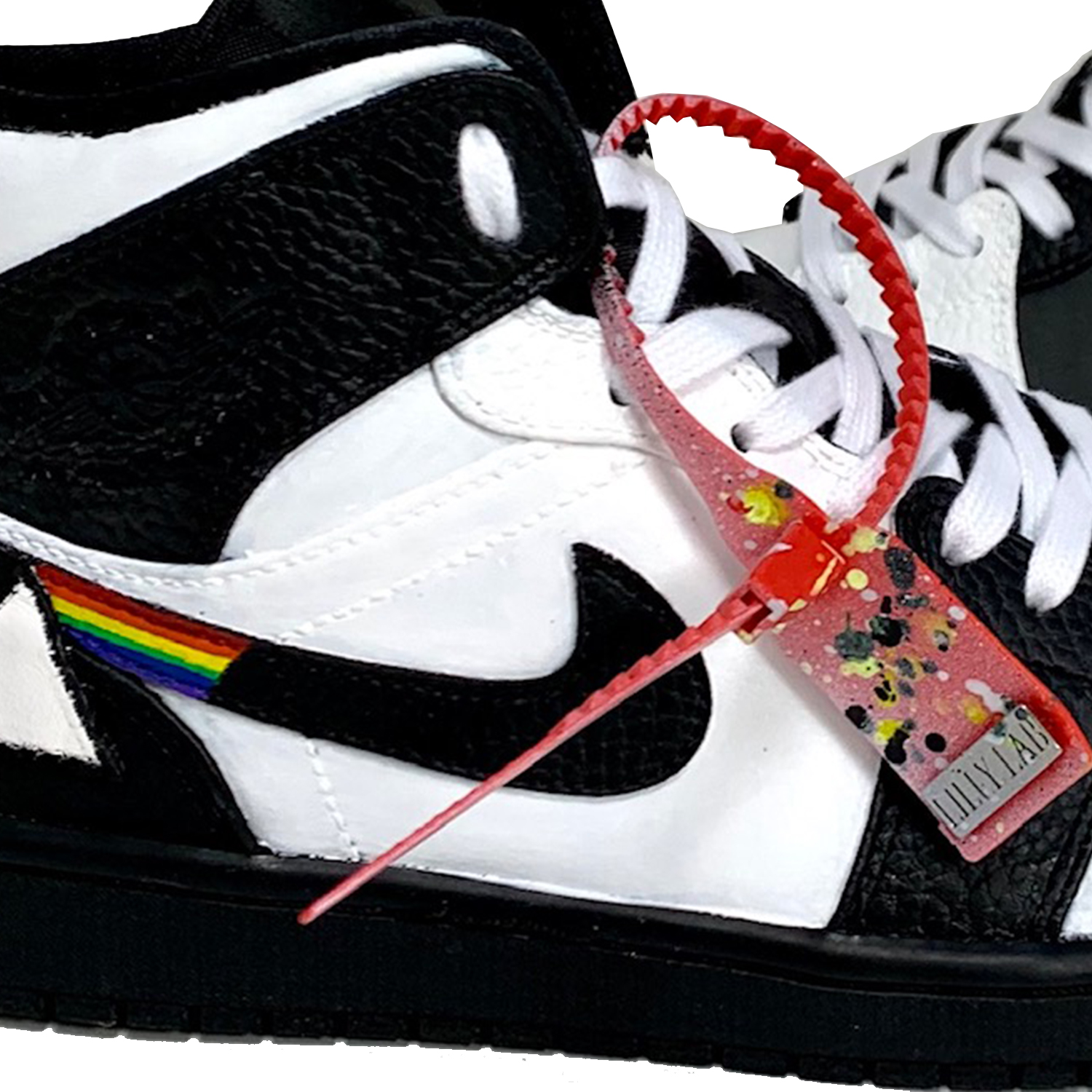 Nike Jordan 1 Custom Black & White