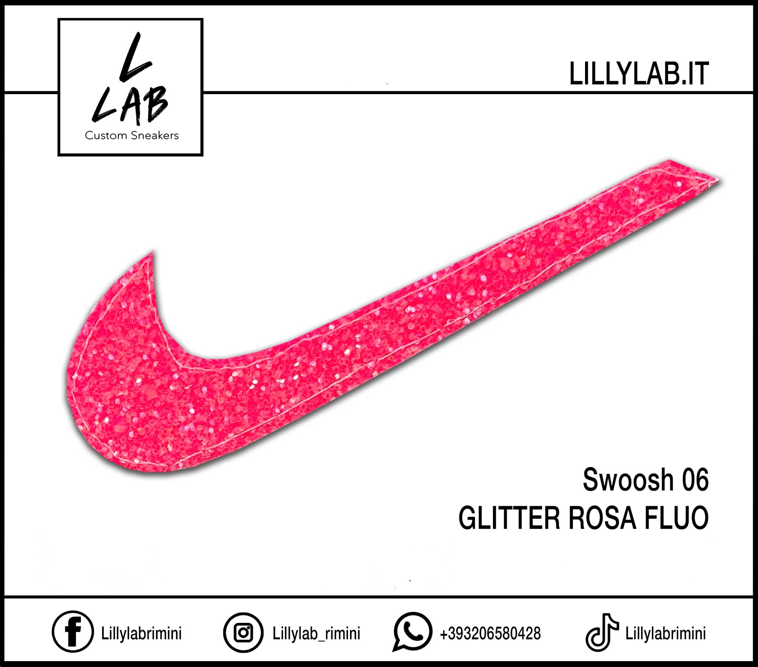 Nike Swoosh | 06 - Glitter Rosa Fluo