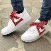 Nike Air Force One Custom Bandana Rossa Con Fiocco