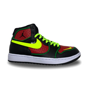 Nike Jordan Custom Baffo Giallo Fluo LLab Scarpe Personalizzate