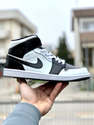 Nike Jordan 1 Custom Black & White Total