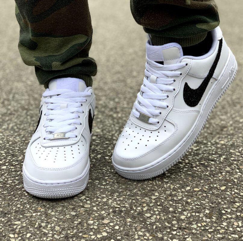 air force 1 with sparkle swoosh