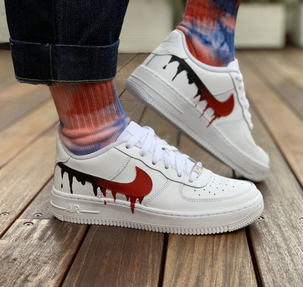 nike air force swoosh rot