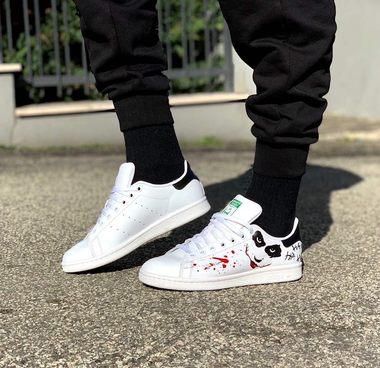 Adidas Stan Smith Personalizzate Dipinte A Mano Why So Serious