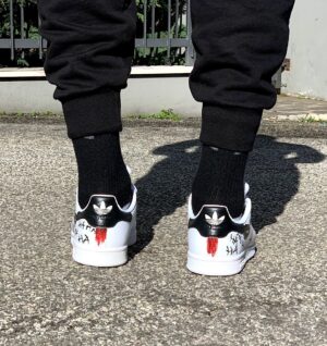 Adidas Stan Smith Personalizzate Dipinte A Mano Why So Serious