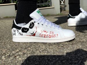 Adidas Stan Smith Personalizzate Dipinte A Mano Why So Serious