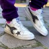 Diadora Personalizzate Game Leather Logo Glitter Pepe & Sale Con Borchie