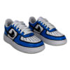 Nike Air Force One Custom Kids Cartoon Dipinte A Mano Blu & Nero