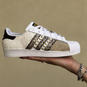 Adidas Superstar Personalizzate Off-White Oro