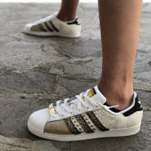 Adidas Superstar Personalizzate Off-White Oro