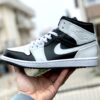Nike Jordan 1 Custom Black & White Total