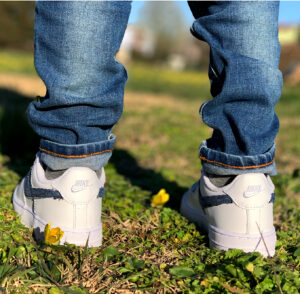 Nike Air Force One Custom Kids Jeans & Camouflage