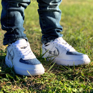 Nike Air Force One Custom Kids Camouflage & Jeans