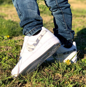 Nike Air Force One Custom Kids Camouflage & Jeans