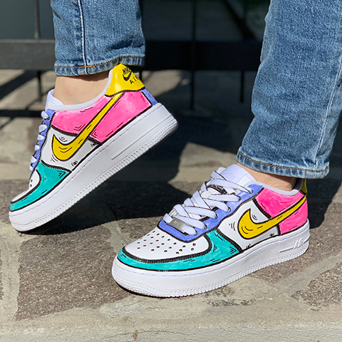 nike custom cartoon