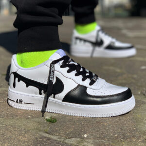 Nike Air Force One Custom Goccia Nera | LLab Scarpe Personalizzate