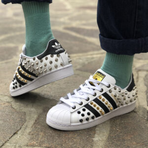 Adidas Superstar Custom Total Borchie LLab scarpe personalizzate