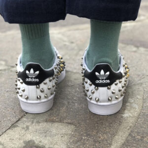Adidas Superstar Personalizzate Total Borchie Nero & Oro
