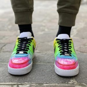 Nike Air Force One Custom Cartoon Dipinte A Mano - Pride