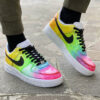 Nike Air Force One Custom Cartoon Dipinte A Mano - Pride