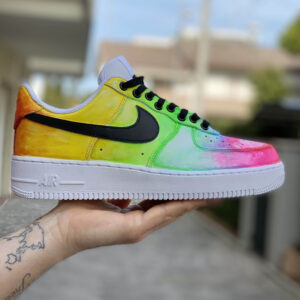 Nike Air Force One Custom Cartoon Dipinte A Mano - Pride