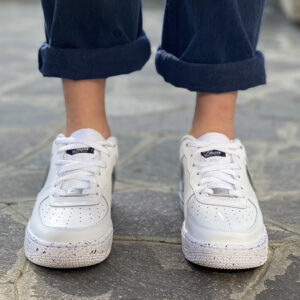 Nike Air Force One Custom Swoosh & Sporcatura Color Vinaggia - Wine