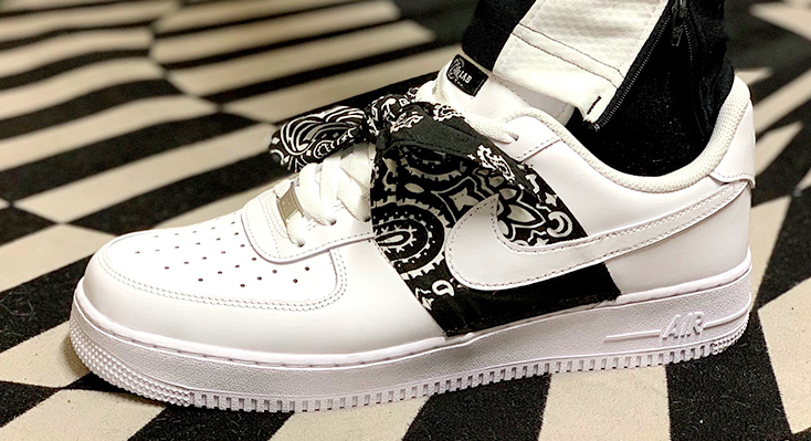 Air Force One Custom Bandana | LLAB Scarpe Personalizzate Air Force One Custom Bandana | LLAB Scarpe Personalizzate
