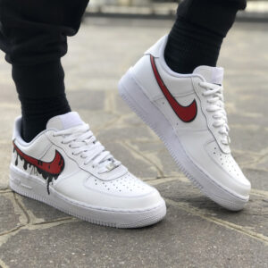 Air force 1 baffo rosso sale