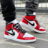 Nike Jordan 1 Custom Bianco, Rosso & Nero