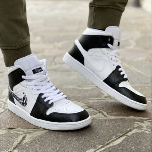 Nike Jordan 1 Custom Swoosh Bandana Nera