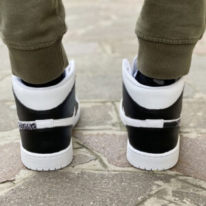 Nike Jordan 1 Custom Swoosh Bandana Nera