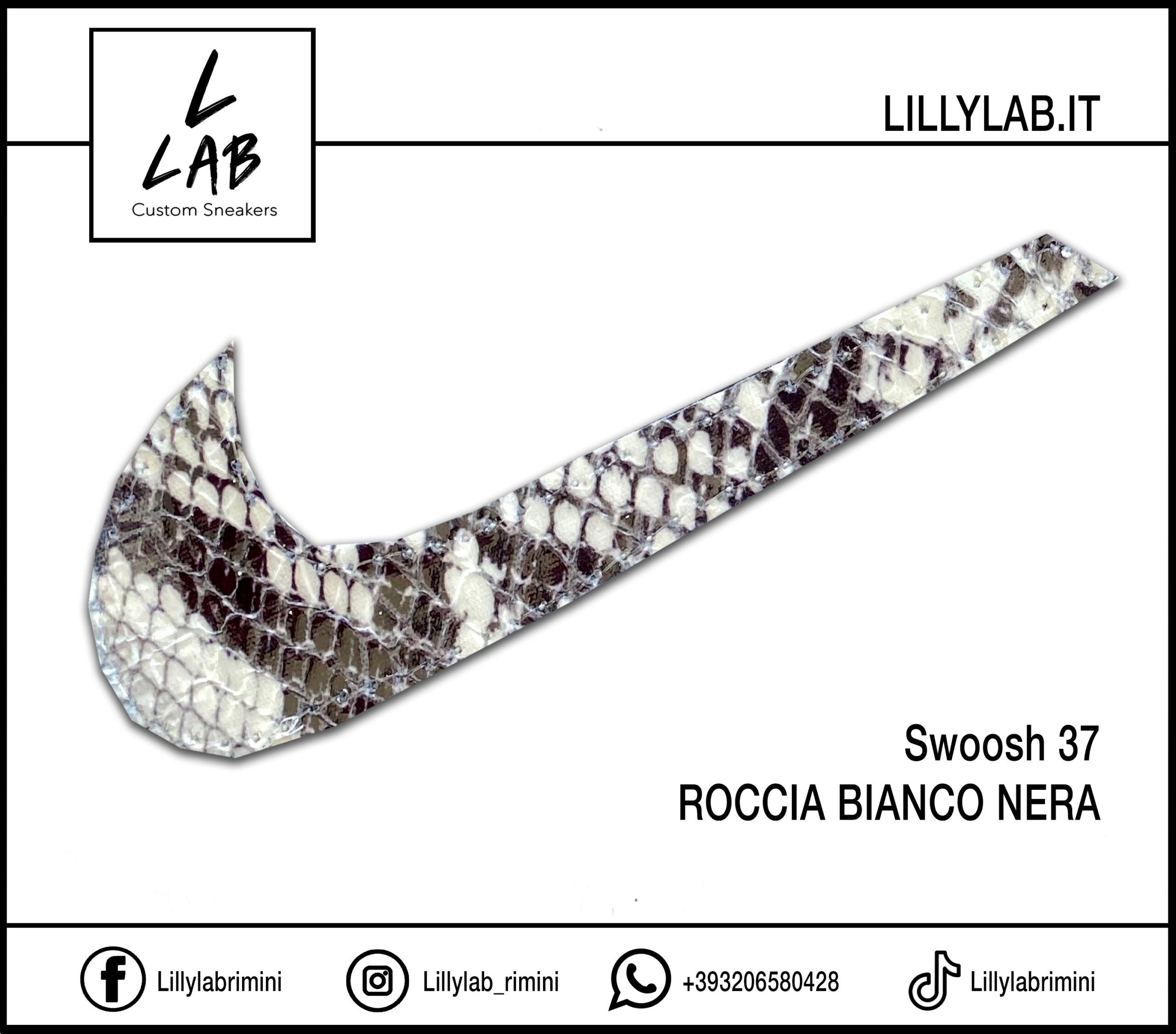 SWOOSH 37 - Roccia Bianco Nera