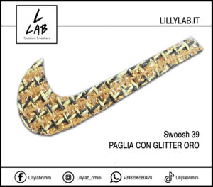 SWOOSH 39 - Paglia con glitter oro