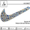 SWOOSH 40 - Paglia con glitter blu
