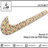SWOOSH 41 - Paglia con glitter rosa