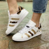 Adidas Stan Smith Personalizzate Borchie, Cavallino Maculato & Glitter Oro