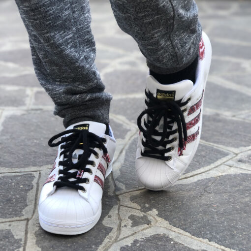 Adidas Superstar Personalizzate Bandana Rossa