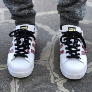 Adidas Superstar Personalizzate Bandana Rossa