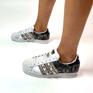 Adidas Superstar Personalizzate Squamato, Borchie e Perle