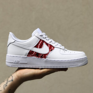 Nike Air Force One Custom Bandana Rossa - Vol 2